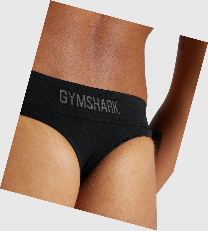 Gymshark Seamless Low Rise Ranne Naisten Alusvaatteet Mustat | ROCSBZ081