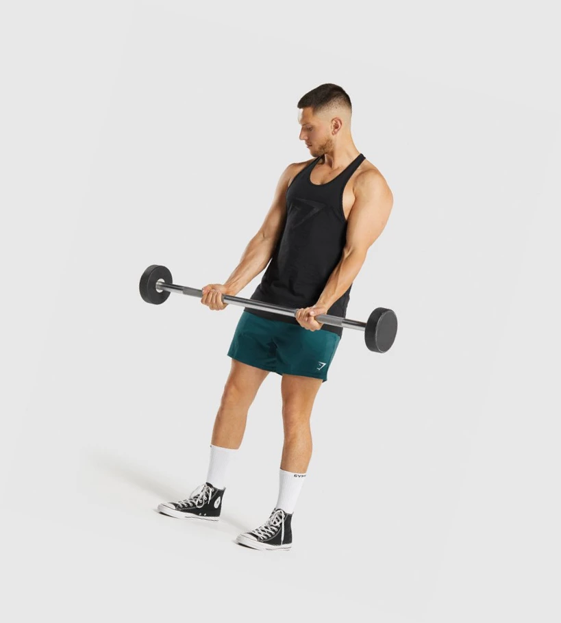 Gymshark Sharkhead Infill Miesten Hihaton Paita Mustat | DPAXKQ016