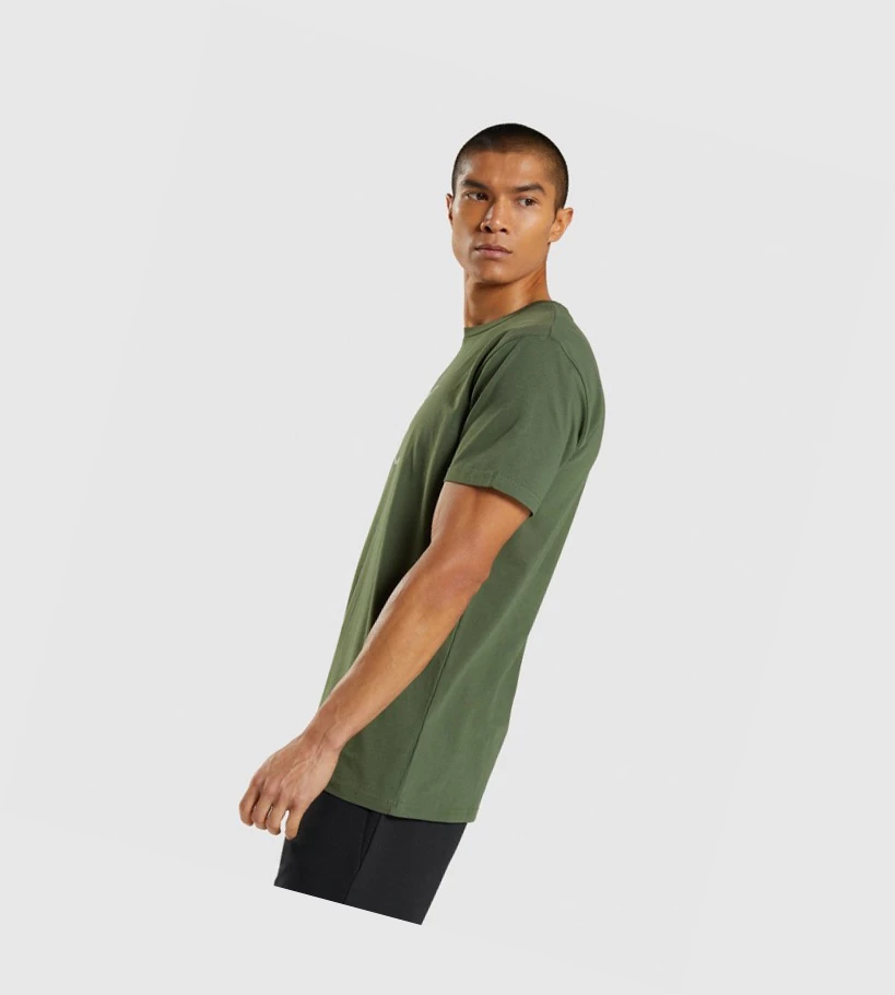 Gymshark Sharkhead Infill Miesten T Paidat Vihreä | WAJVKI157