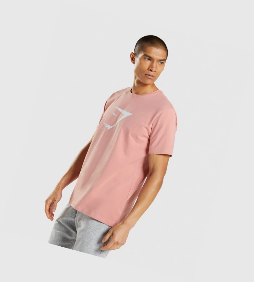 Gymshark Sharkhead Infill Miesten T Paidat Pinkki | ZEAHQI576