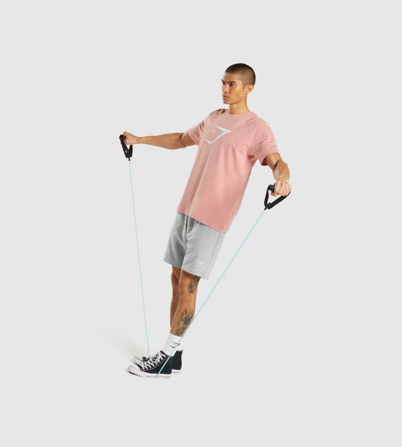Gymshark Sharkhead Infill Miesten T Paidat Pinkki | ZEAHQI576