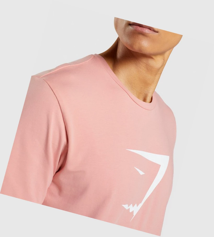 Gymshark Sharkhead Infill Miesten T Paidat Pinkki | ZEAHQI576