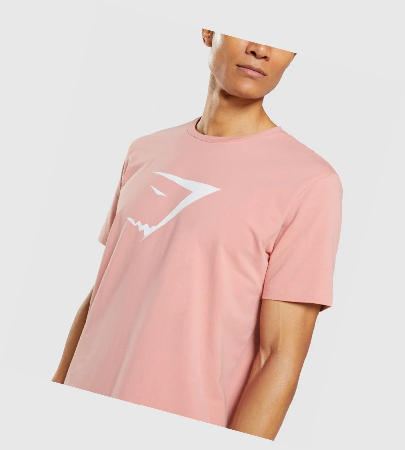 Gymshark Sharkhead Infill Miesten T Paidat Pinkki | ZEAHQI576