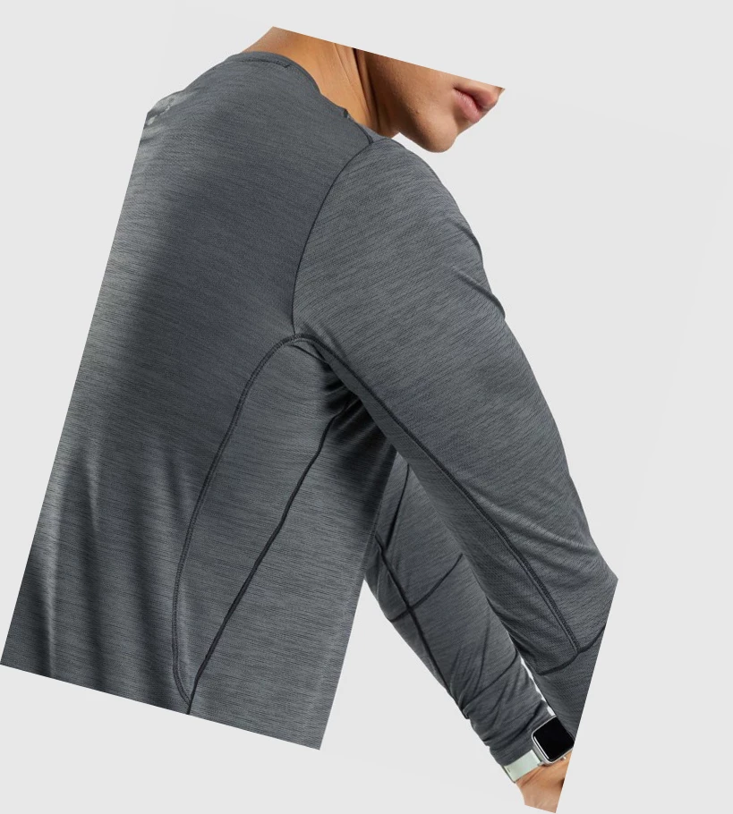 Gymshark Speed Miesten T Paidat Mustat Harmaat | OXADGH297
