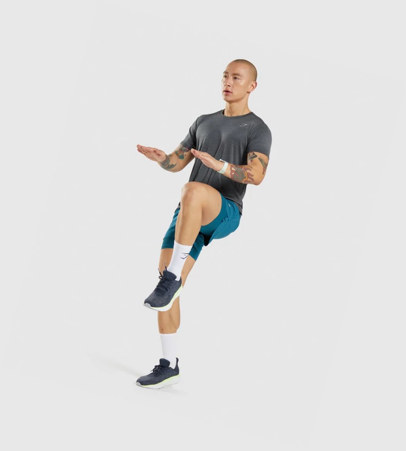 Gymshark Speed Miesten T Paidat Mustat Harmaat | YRBQWM406