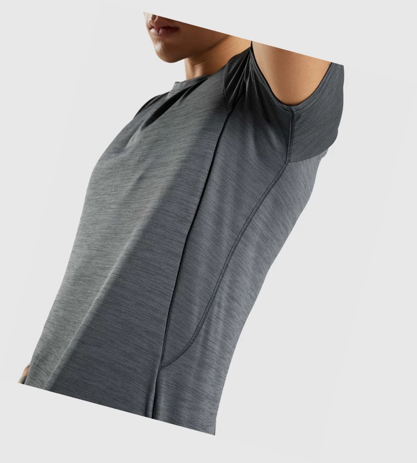 Gymshark Speed Miesten T Paidat Mustat Harmaat | YRBQWM406