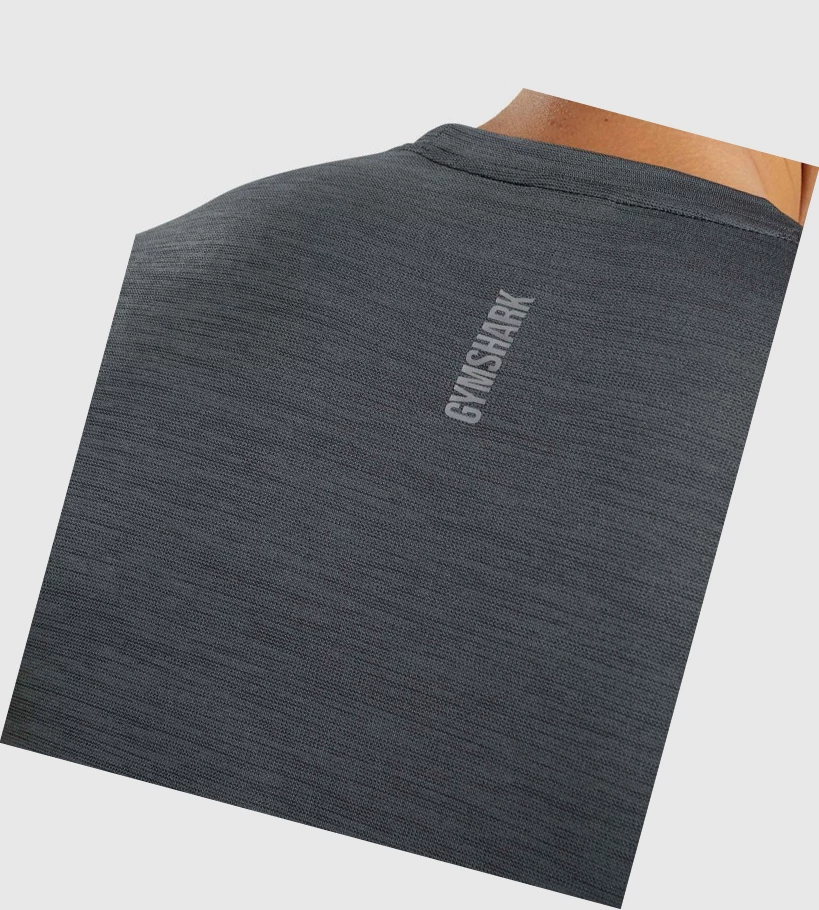 Gymshark Speed Miesten T Paidat Mustat Harmaat | YRBQWM406