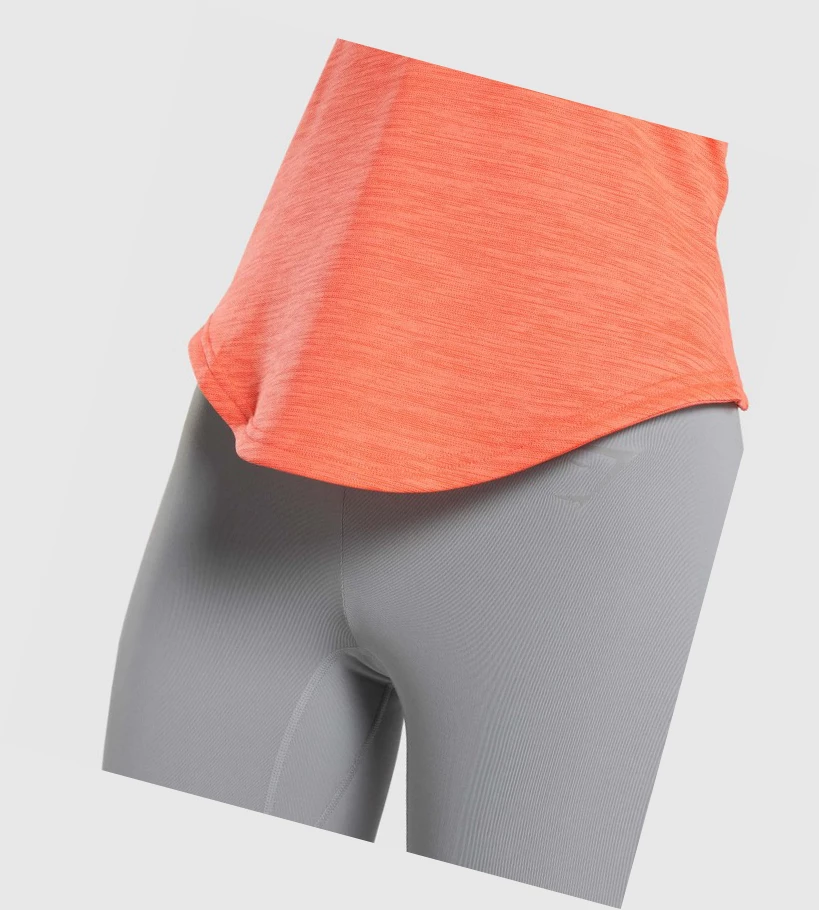 Gymshark Speed Naisten Hihaton Paita Oranssi | CRWDQH659