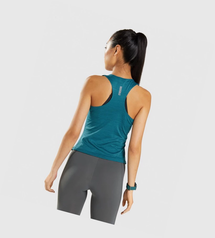 Gymshark Speed Naisten Hihaton Paita Turkoosi Turkoosi | UQOLFK482