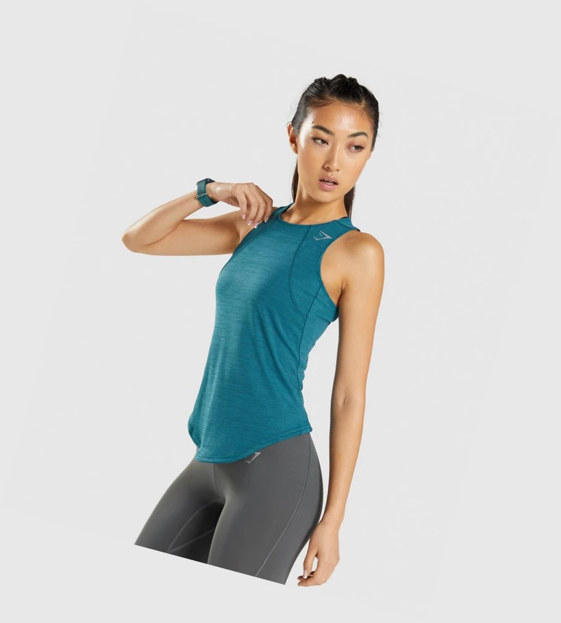 Gymshark Speed Naisten Hihaton Paita Turkoosi Turkoosi | UQOLFK482