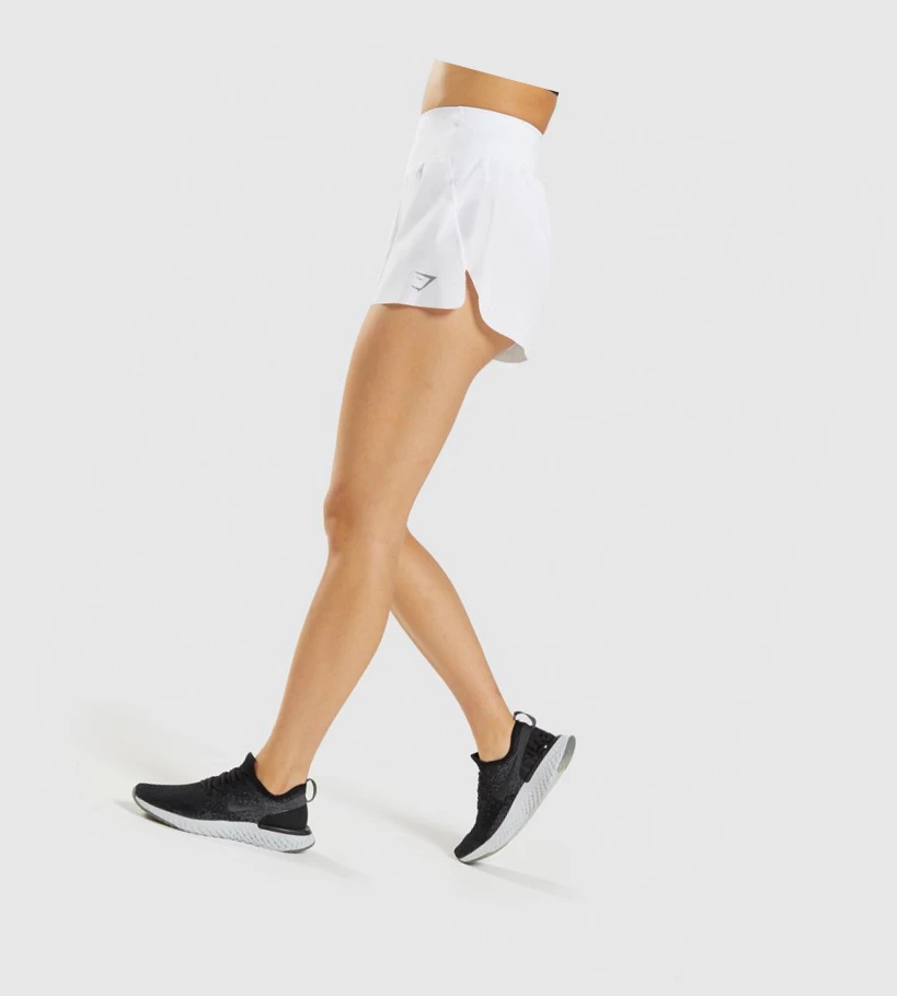 Gymshark Speed Naisten Shortsit Valkoinen | DHBVYA324