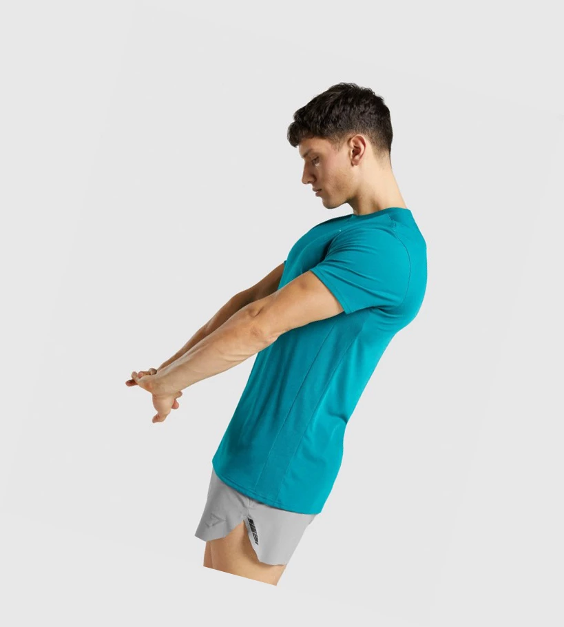 Gymshark Sports Miesten T Paidat Turkoosi | YWRXJA893