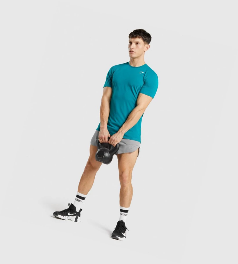 Gymshark Sports Miesten T Paidat Turkoosi | YWRXJA893