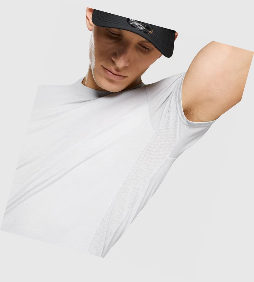 Gymshark Sports Miesten T Paidat Vaaleanharmaat | BEKGJO380