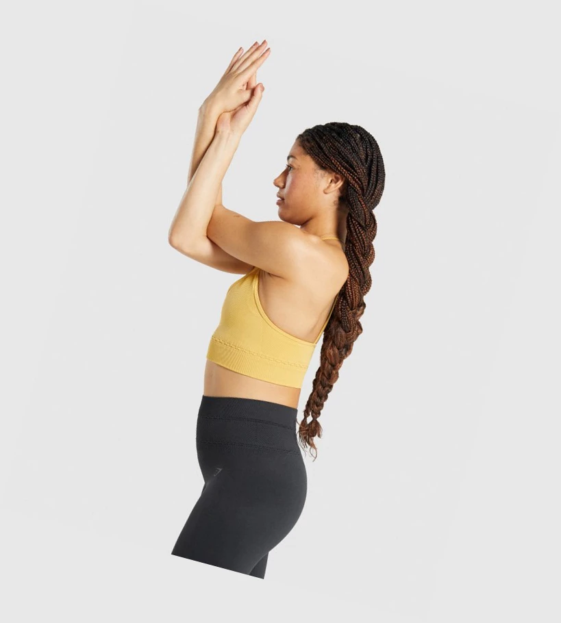 Gymshark Studio Seamless Naisten Urheiluliivit Keltainen | EDWGNL935