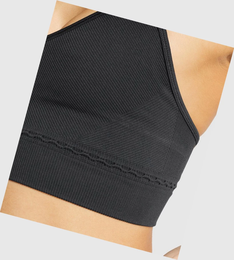 Gymshark Studio Seamless Naisten Urheiluliivit Mustat | HZQKNG816