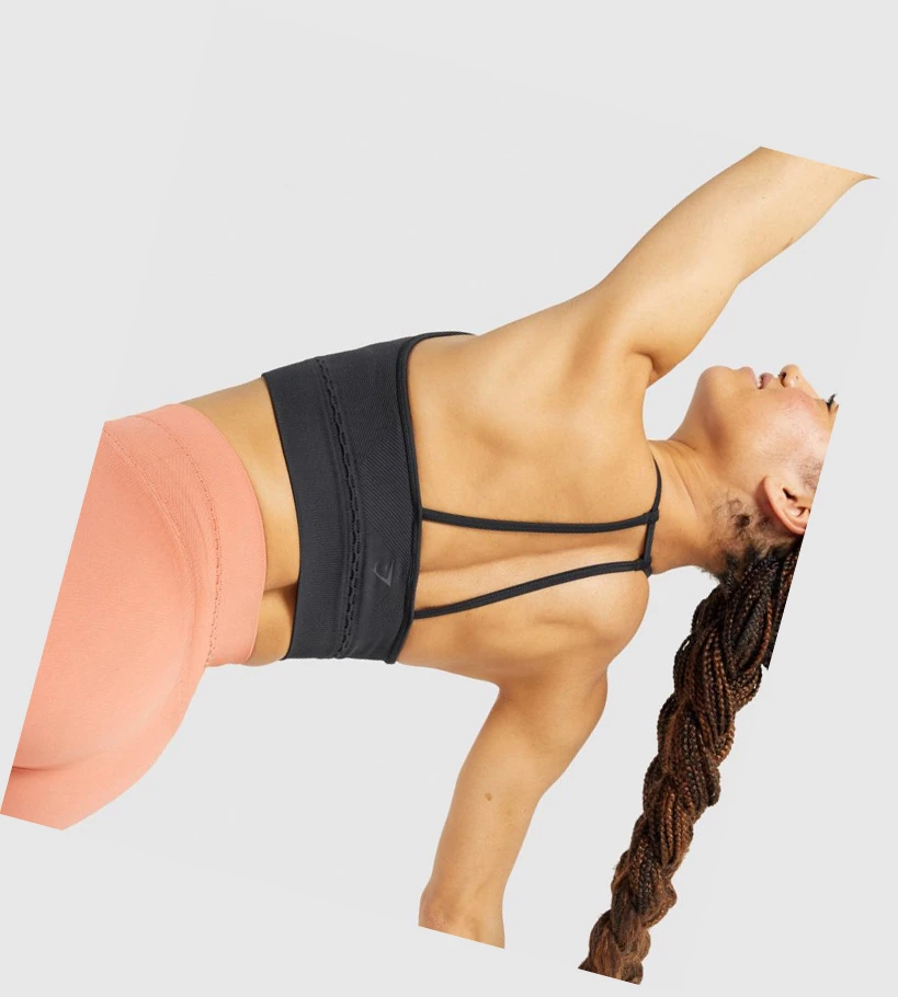 Gymshark Studio Seamless Naisten Urheiluliivit Mustat | HZQKNG816