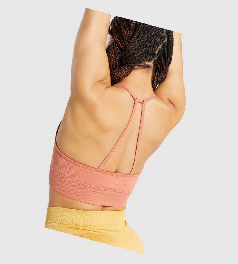 Gymshark Studio Seamless Naisten Urheiluliivit Oranssi | OPINFD780