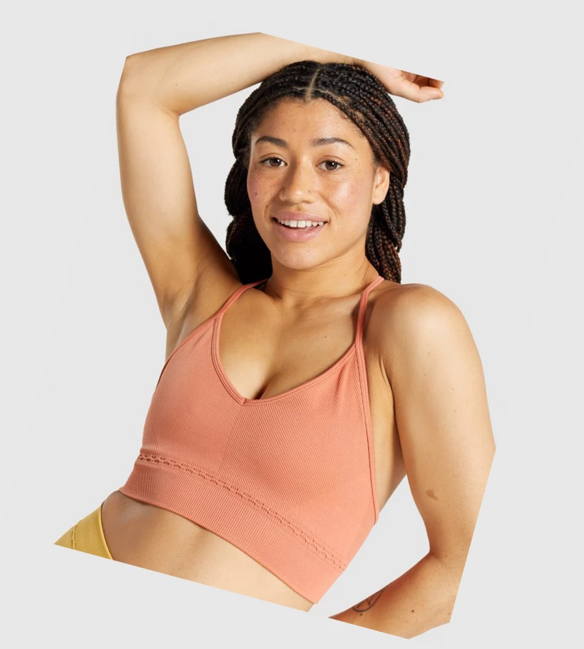 Gymshark Studio Seamless Naisten Urheiluliivit Oranssi | OPINFD780