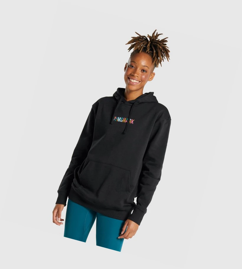 Gymshark Sundae Graafinen Oversized Naisten Vaatteet Mustat | AYLITW802