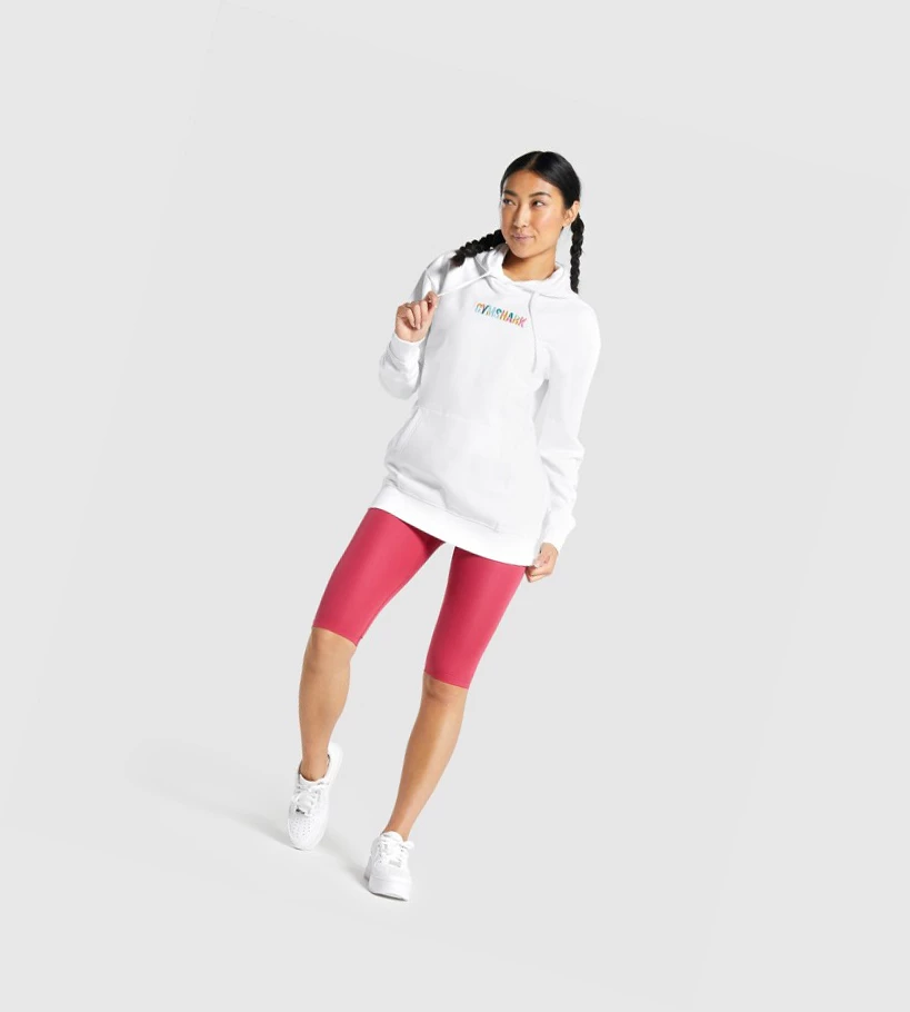 Gymshark Sundae Graafinen Oversized Naisten Vaatteet Valkoinen | CIAQMO760