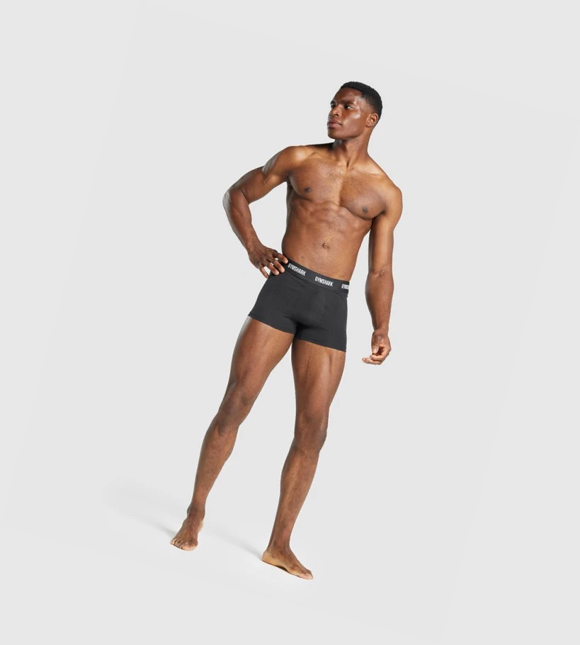 Gymshark Trunk 2pk Miesten Alusvaatteet Mustat | 489XWDMKC