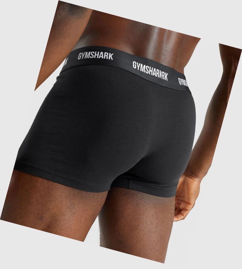 Gymshark Trunk 2pk Miesten Alusvaatteet Mustat | 489XWDMKC