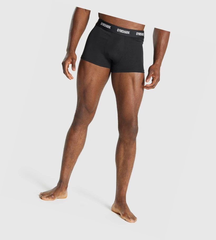 Gymshark Trunk 2pk Miesten Alusvaatteet Mustat | 489XWDMKC