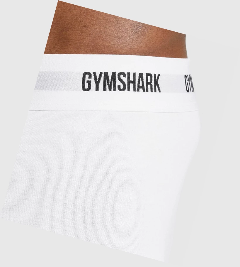 Gymshark Trunk 2pk Miesten Alusvaatteet Valkoinen | 758AIJLWM