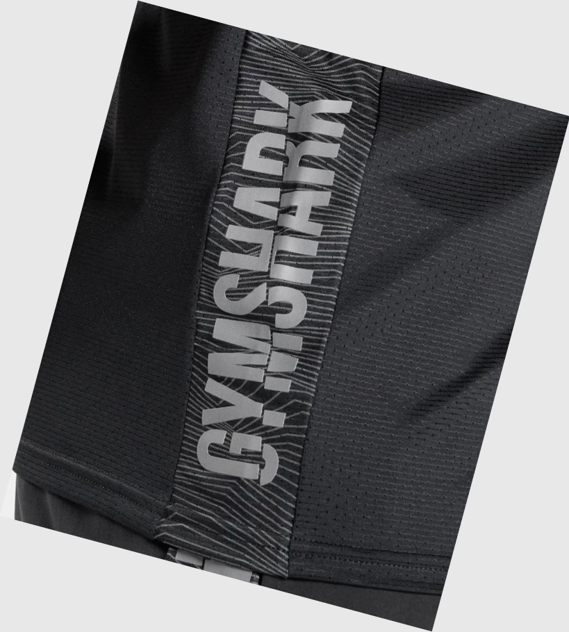 Gymshark Urheilu Miesten Hihaton Paita Mustat | DUEKZG390
