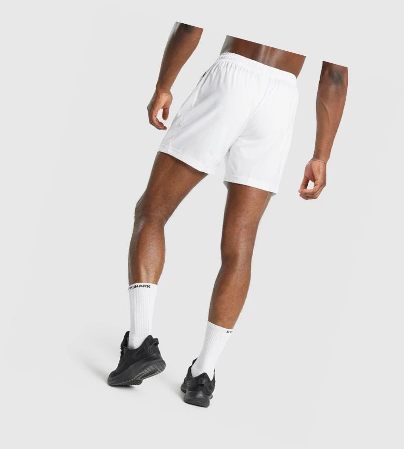 Gymshark Urheilu Miesten Shortsit Valkoinen | IYFQOX320