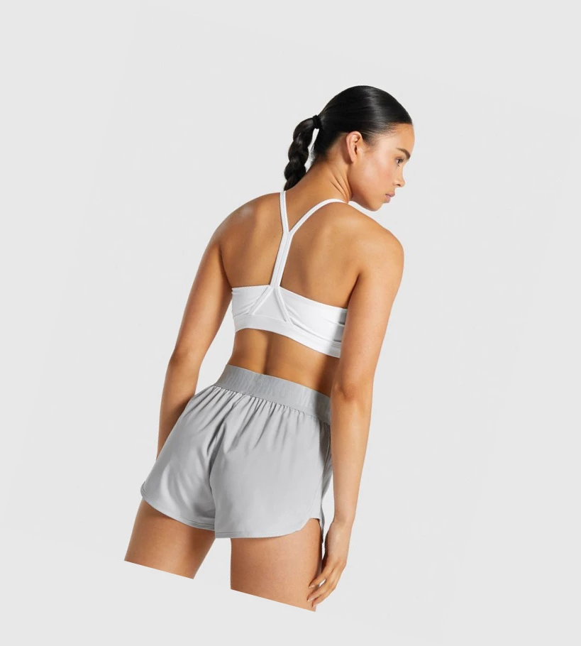 Gymshark V Neck Koulutus Naisten Urheiluliivit Valkoinen | JVPDHE940