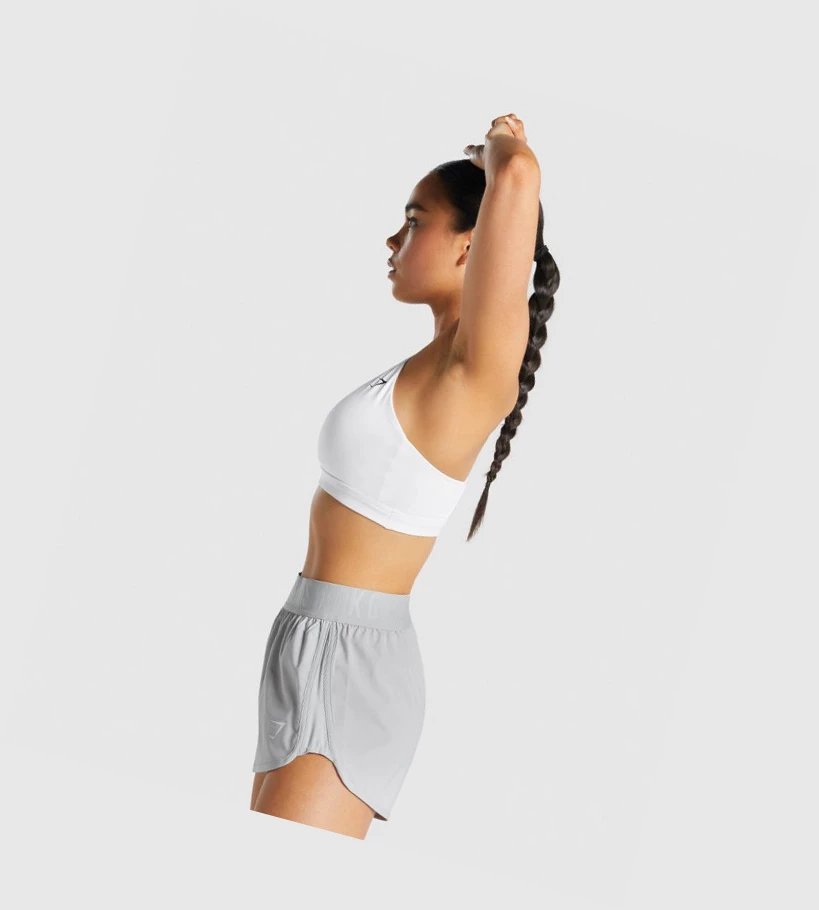 Gymshark V Neck Koulutus Naisten Urheiluliivit Valkoinen | JVPDHE940