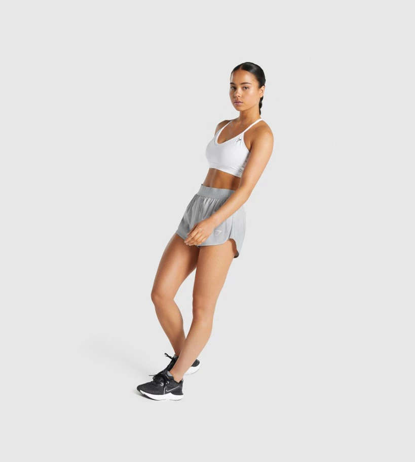 Gymshark V Neck Koulutus Naisten Urheiluliivit Valkoinen | JVPDHE940