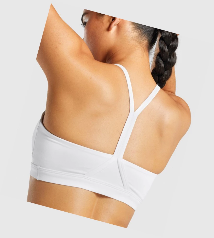 Gymshark V Neck Koulutus Naisten Urheiluliivit Valkoinen | JVPDHE940
