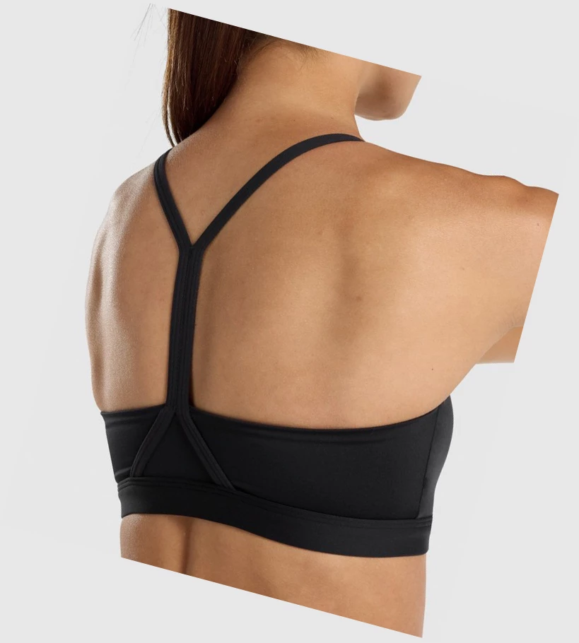 Gymshark V Neck Koulutus Naisten Urheiluliivit Mustat | MASCLR502