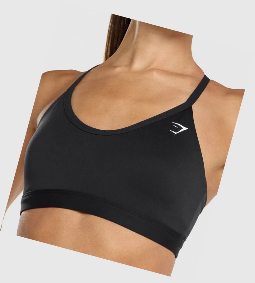 Gymshark V Neck Koulutus Naisten Urheiluliivit Mustat | MASCLR502