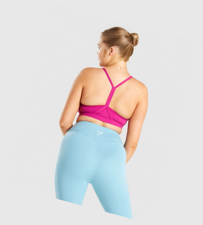 Gymshark V Neck Koulutus Naisten Urheiluliivit Pinkki | NQMTLR743