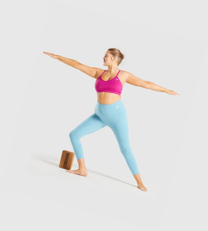 Gymshark V Neck Koulutus Naisten Urheiluliivit Pinkki | NQMTLR743