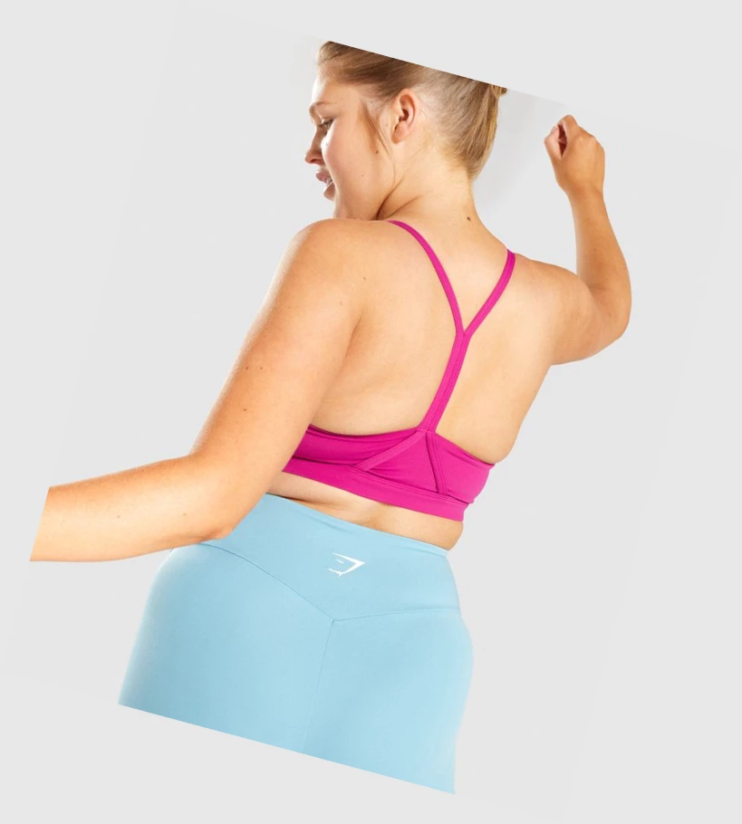 Gymshark V Neck Koulutus Naisten Urheiluliivit Pinkki | NQMTLR743