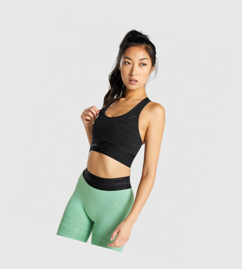 Gymshark Vision Naisten Urheiluliivit Mustat | CZKYIN172