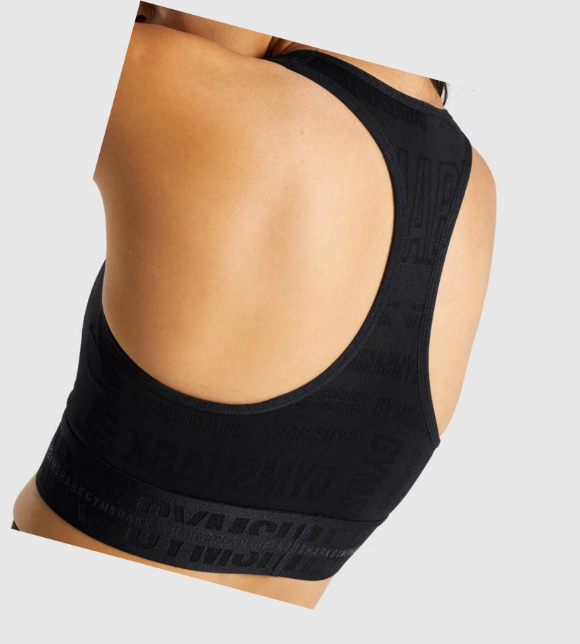 Gymshark Vision Naisten Urheiluliivit Mustat | CZKYIN172