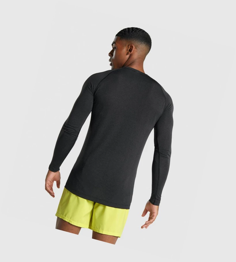 Gymshark Vital Light Seamless Miesten T Paidat Mustat | AWILMU027