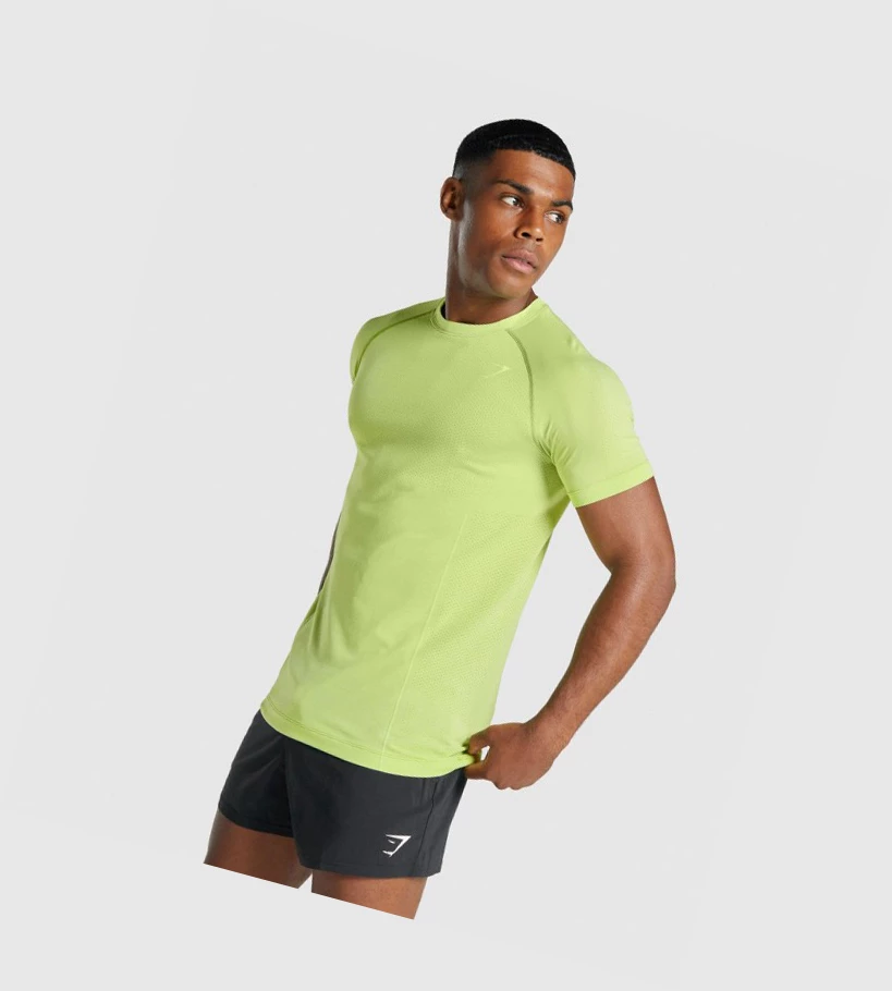Gymshark Vital Light Seamless Miesten T Paidat Keltainen | PBAQXD178