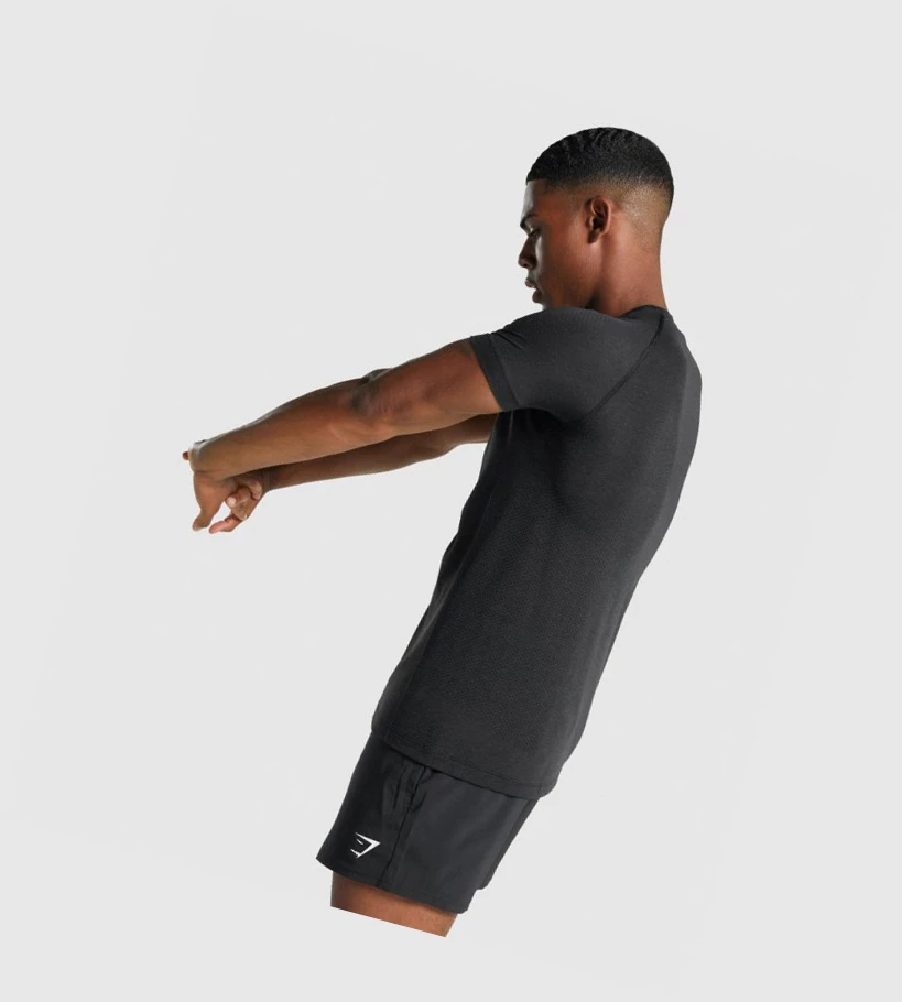 Gymshark Vital Light Seamless Miesten T Paidat Mustat | XQGIOE956