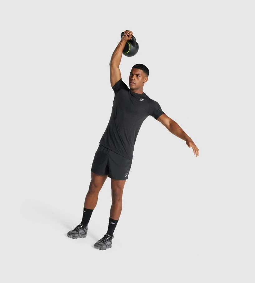 Gymshark Vital Light Seamless Miesten T Paidat Mustat | XQGIOE956