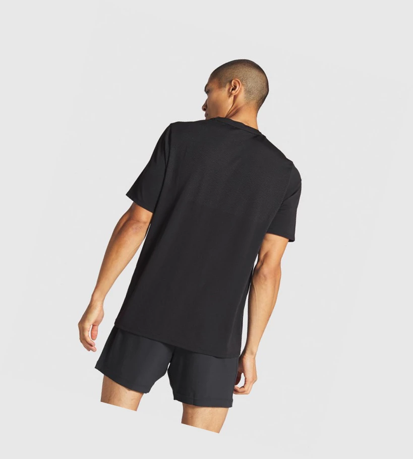 Gymshark Vital Miesten T Paidat Mustat | SHWDJL941