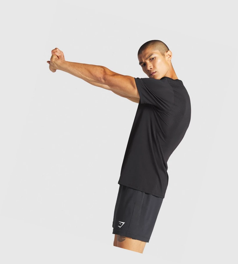Gymshark Vital Miesten T Paidat Mustat | SHWDJL941