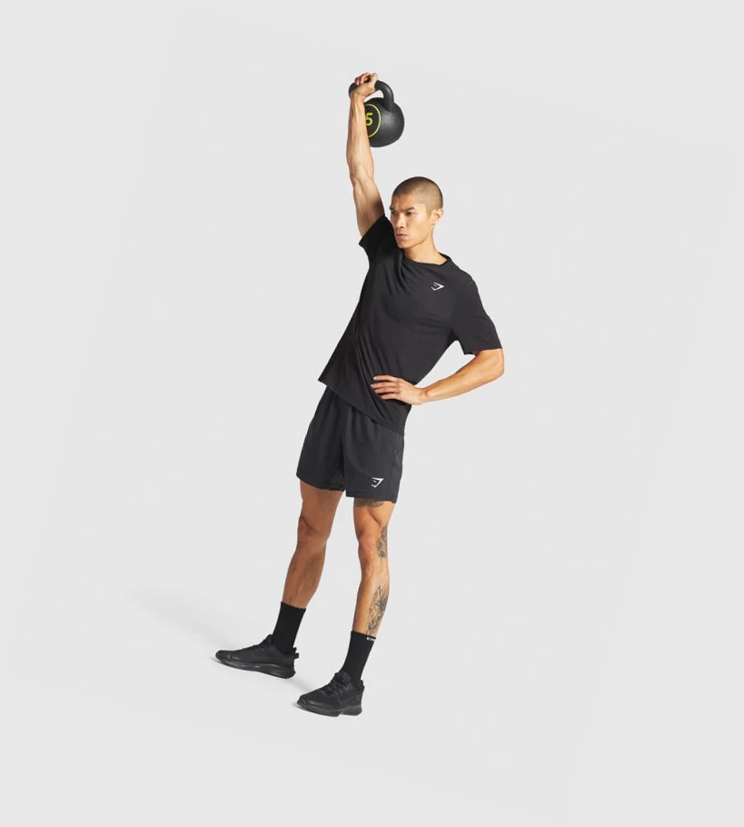 Gymshark Vital Miesten T Paidat Mustat | SHWDJL941