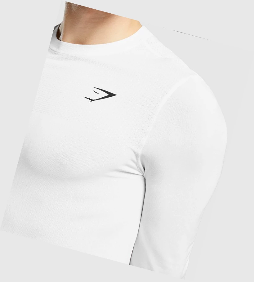 Gymshark Vital Miesten T Paidat Valkoinen | OTXKJD017